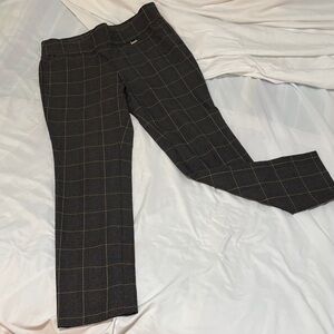 Anne Klein Women’s Dark Checkered Dress Pants